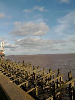 Remains of the bombed out pre WWII dock